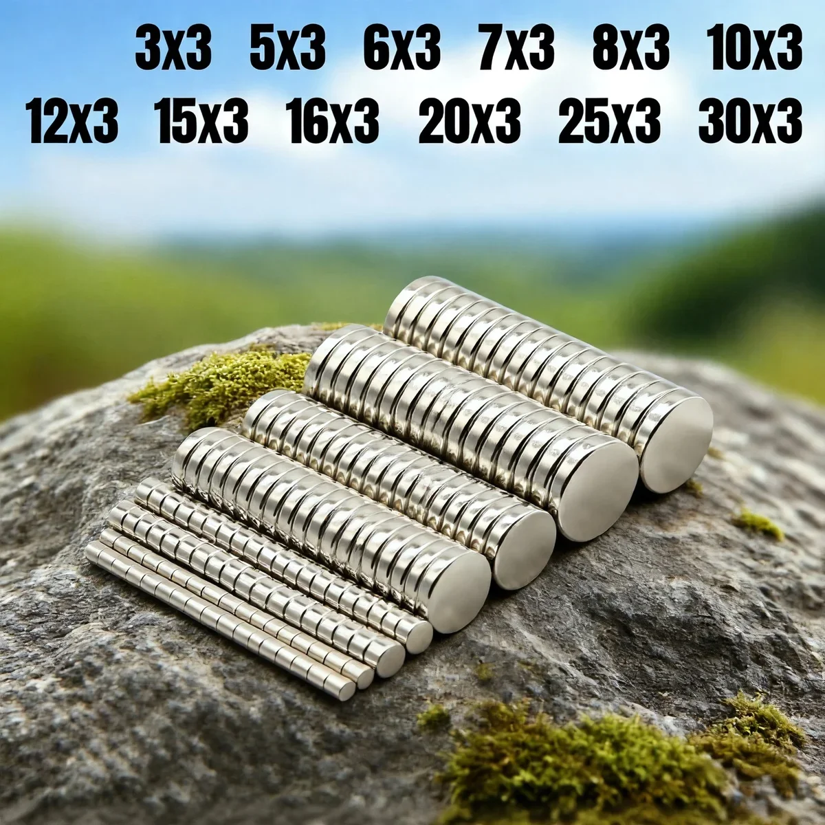

3/5/6/8/10/12/15/20X3MM Round Super Strong Neodymium Magnet Powerful Magnets N35 small Permanent Magnetic NdfeB Refrigerator DIY