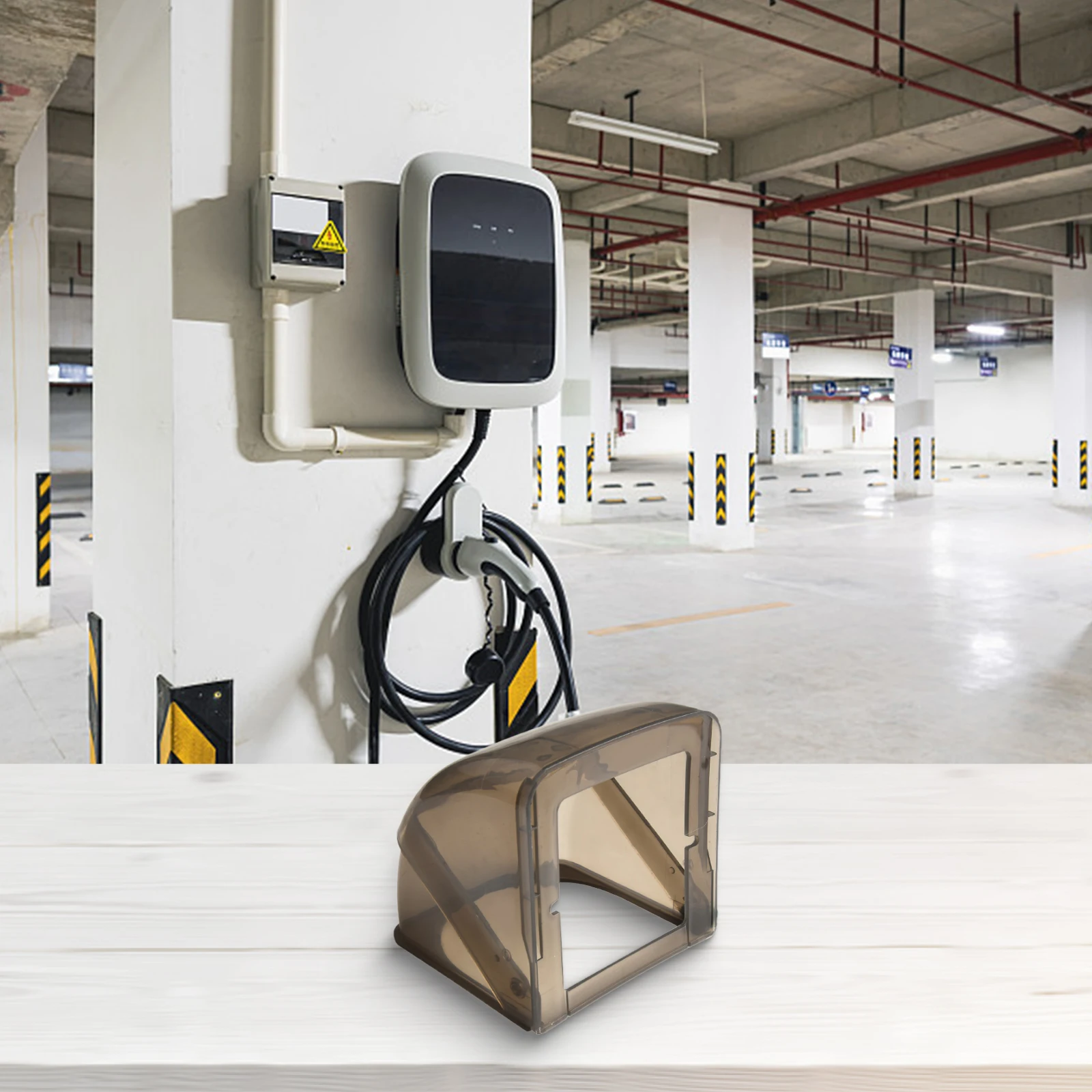 Outdoor Socket Waterproof Box with Protective Cover for 86 Type Electric Sockets Suitable for Yard and Garden Applications