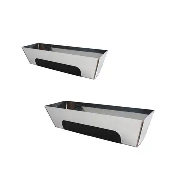 מחבת בוץ נירוסטה עם משטח החלקה נגד משטח טיח טיח מחבת בוץ