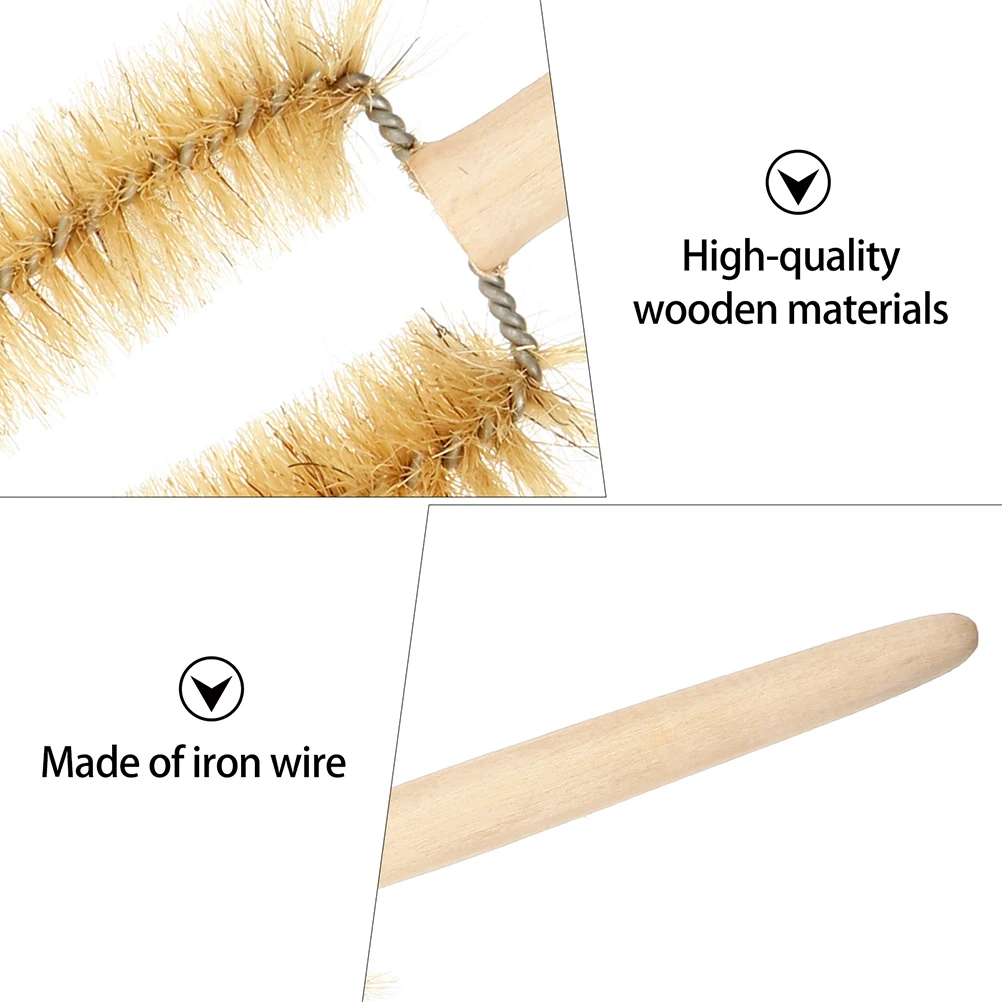 

5 Pcs Beaker Cleaning Brush Effective Scientific Liquid Texture for Wooden Multipurpose