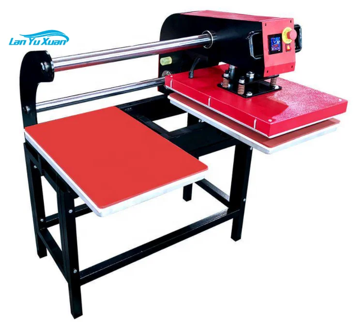 

Factory Price LCD Double Station Swing Away Pneumatic Heat Press Transfer machine (38*38cm/40*50cm/40*60cm optional)