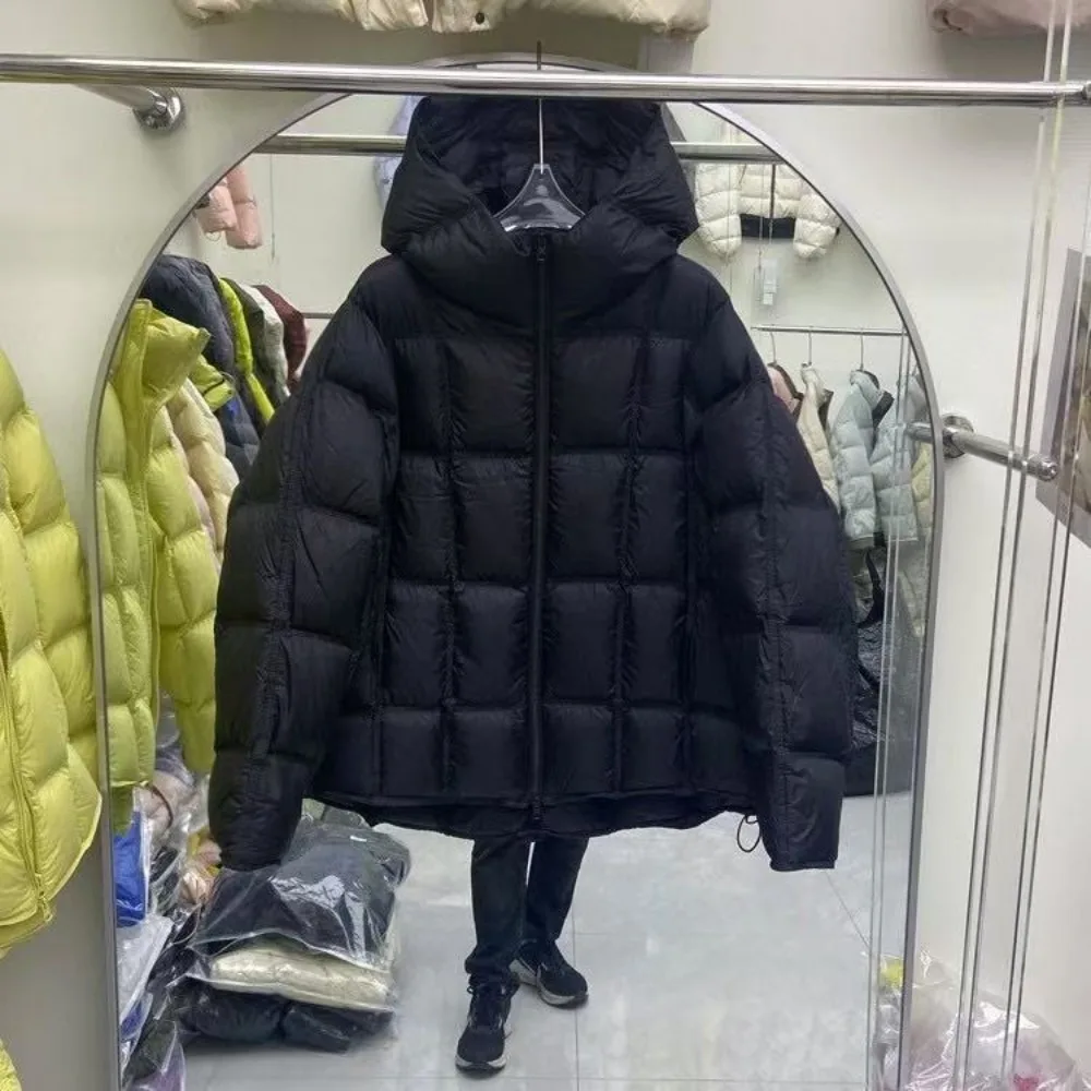 

New Winter Puffer Jacket Women White Duck Down Coat Hooded Solid Down Clothing Female Fashion Commute Clothes Lady