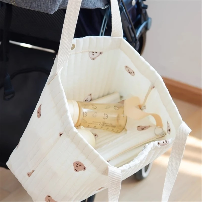 New Cotton Baby Diaper Bag Multifunctional Shoulder Bag Strollers Organiser