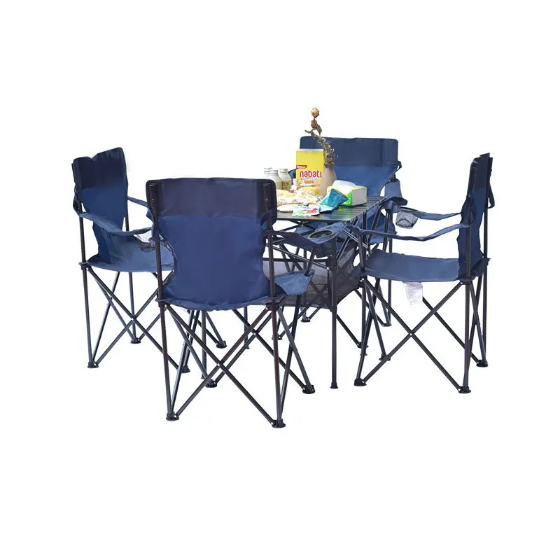 Outdoor Folding Tables and Chairs Portable Outdoor Leisure Night Market Stall Picnic Outdoor Camping Table and Chair Suit