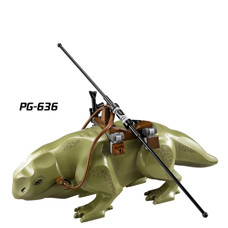 MOC Mittelalterliche Burg Ork-Soldaten Figuren Wolfskutsche Ritter König Krieger Elefant Ziege Bausteine Spielzeug Geschenke