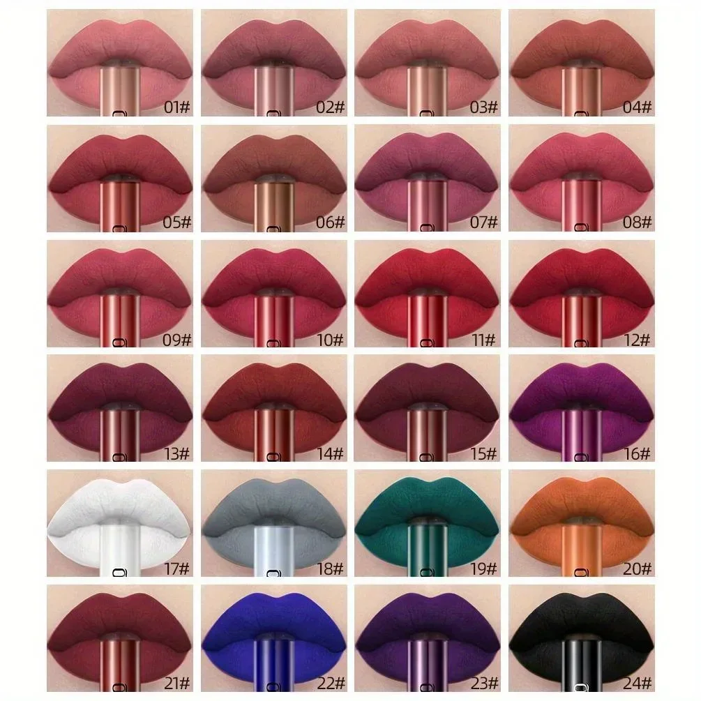 Matte Liquid Lipstick Waterproof Long Lasting Velvet Mate Nude Red Lip Gloss Lint Tube Makeup Cosmetic Lipsticks Lipgloss