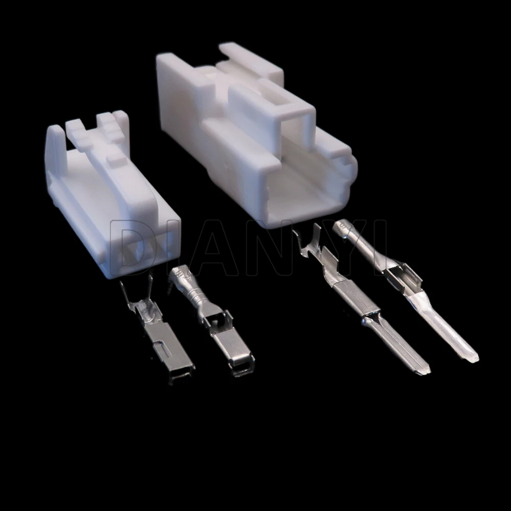 1 Set 2 Way AC Assembly Car White Plug For Toyota 6149-1251 7283-1020 90980-1247 MG651026 MG641029 Auto ABS Sensor Socket