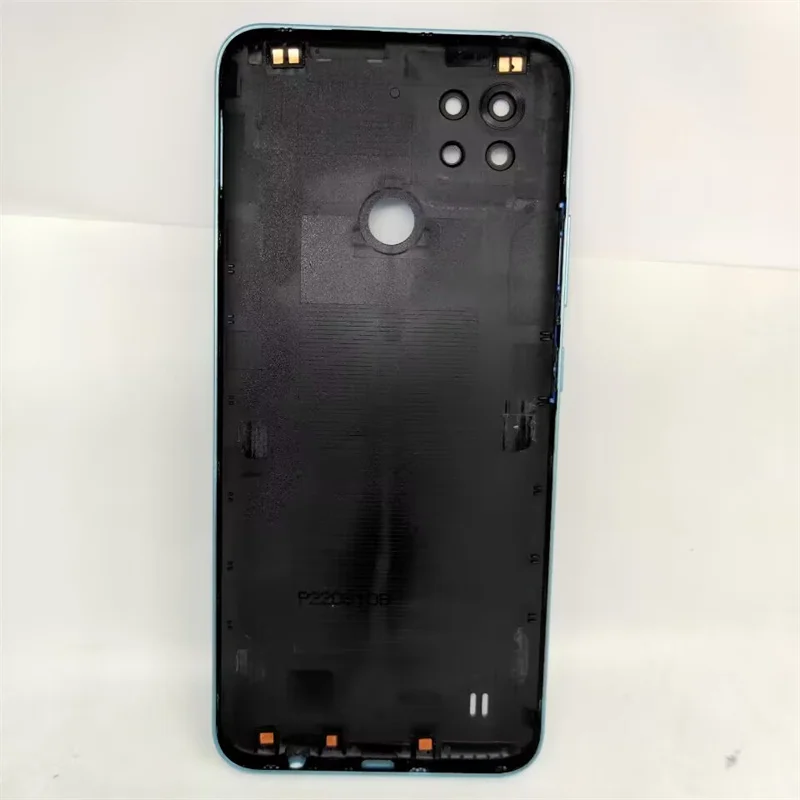 For OPPO Realme C21 Back Battery Cover Rear Panel Door Housing Case With Camera Glass Lens and Side Key Button Replace