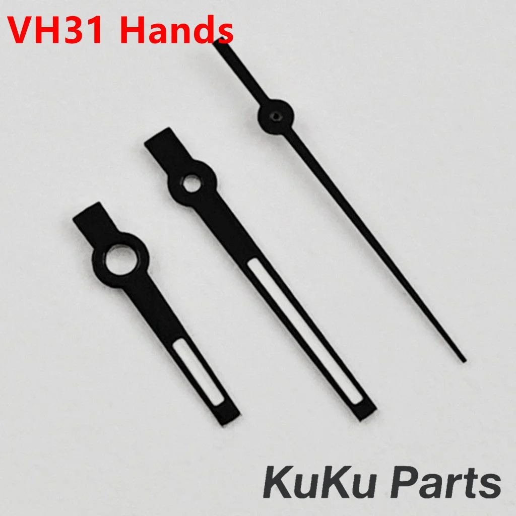 VH31 Black Watch Hands Green Luminous Datejust Style Watch Pointers Fit VH31A VH60 VH61 Movement DIY Repair Replacement Parts