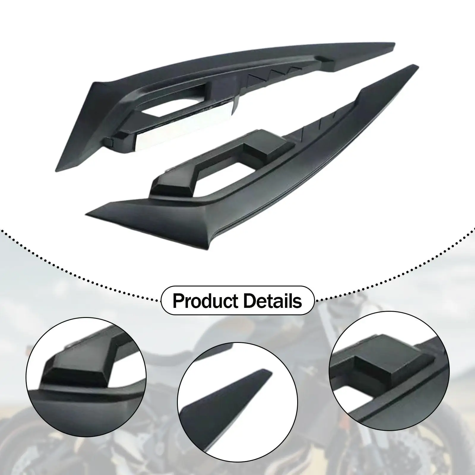 

Комплект из 2 передних спойлеров для обтекателей, стильные, прочные, декоративные.