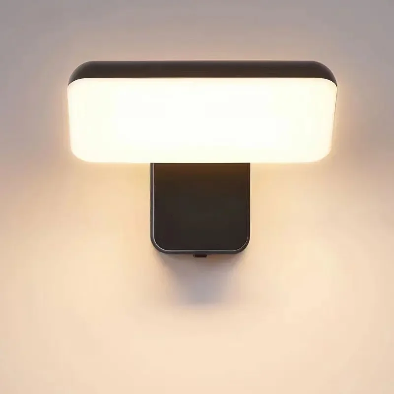 Outdoor Waterproof Wall Lamp, Rotating Adjustable Luminous Human Body Induction Lamp, Modern Balcony Door Head Wall Lamp