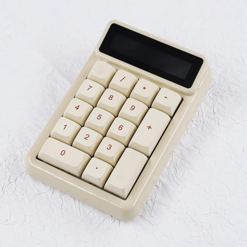 Computer Numpad Mechanical Numeric Keyboard with Calculator Function 17Keys and Energy Saving Feature Number Pad