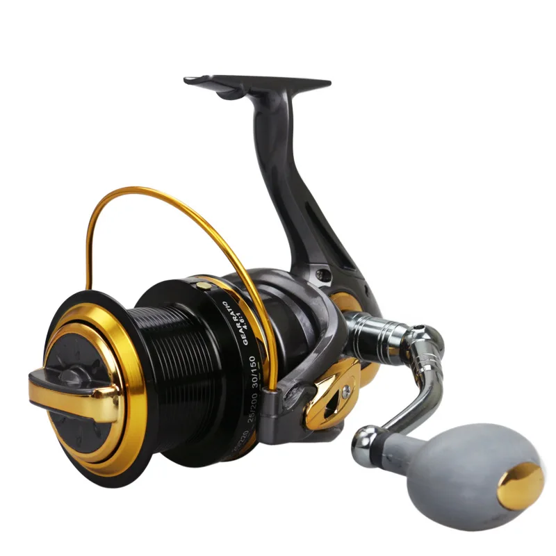 Fishing Reel Long Throw Fish Wheel 4.6:1 Large Non-clearance Spinning Wheel Of Metal Fishing Wheels Pole Reel Fishing Gear Y355