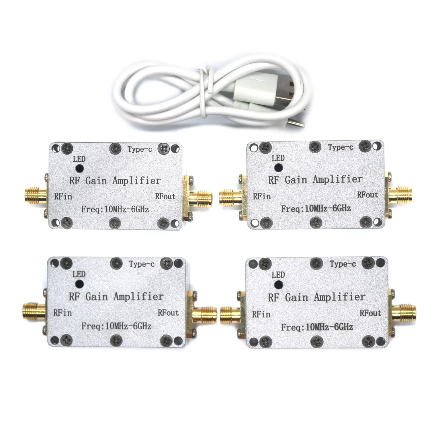 

10M-6GHz High Flatness Amplifier 10dB 20db 30db 40db Gain Push Module RF Amplifier