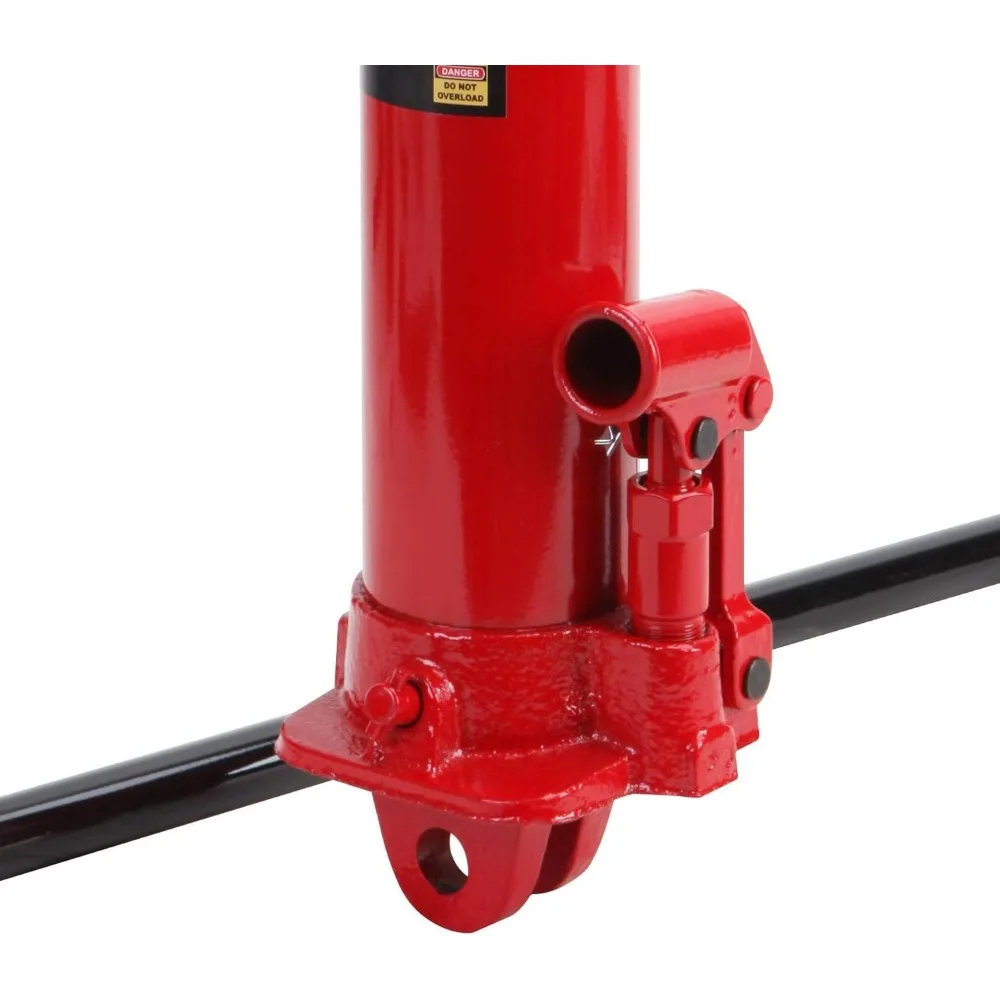8 Ton Hydraulic Long Ram Jack with Double Piston Pump & Clevis Base for Garage and Farm Use