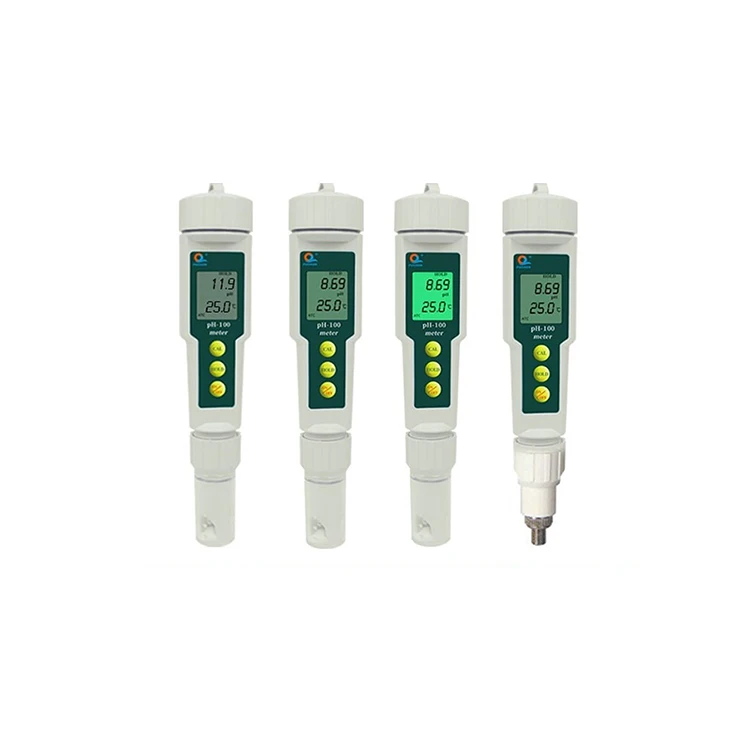 Newest high quality convenient portable dual channel system pen type pH meter