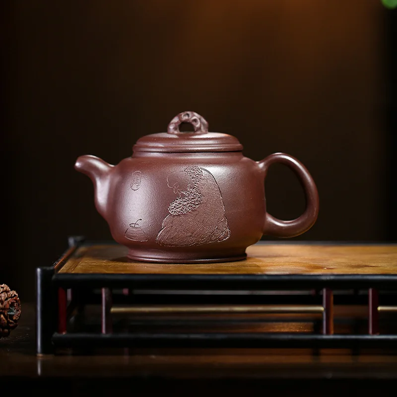 

High Quality Yixing Purple Clay Teapot Tea Set Household Kung Fu Ore Handmade Wu Zen Pot