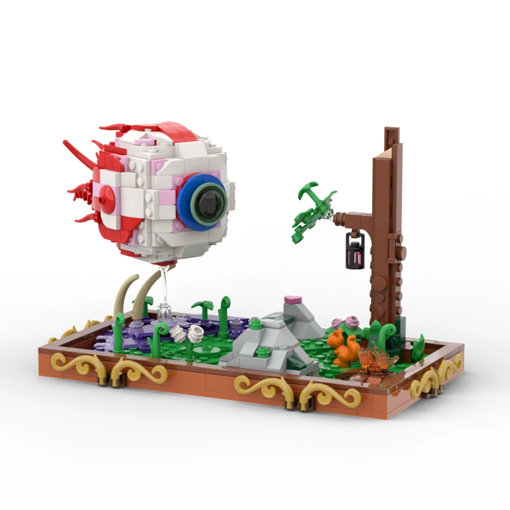 BuildMOC Game Terrariaed Eye of Cthulhu Building Blocks attacchi di gioco Boss Toys Demon Eye Monsters for Collection Bricks Kid Gift