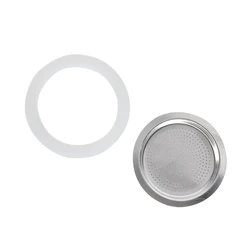 Coffee Makers Rubber Ring Moka Silicone Rubber Seal Filter Screen Moka Pot Coffee Makers Special Replacement Gasket Seal
