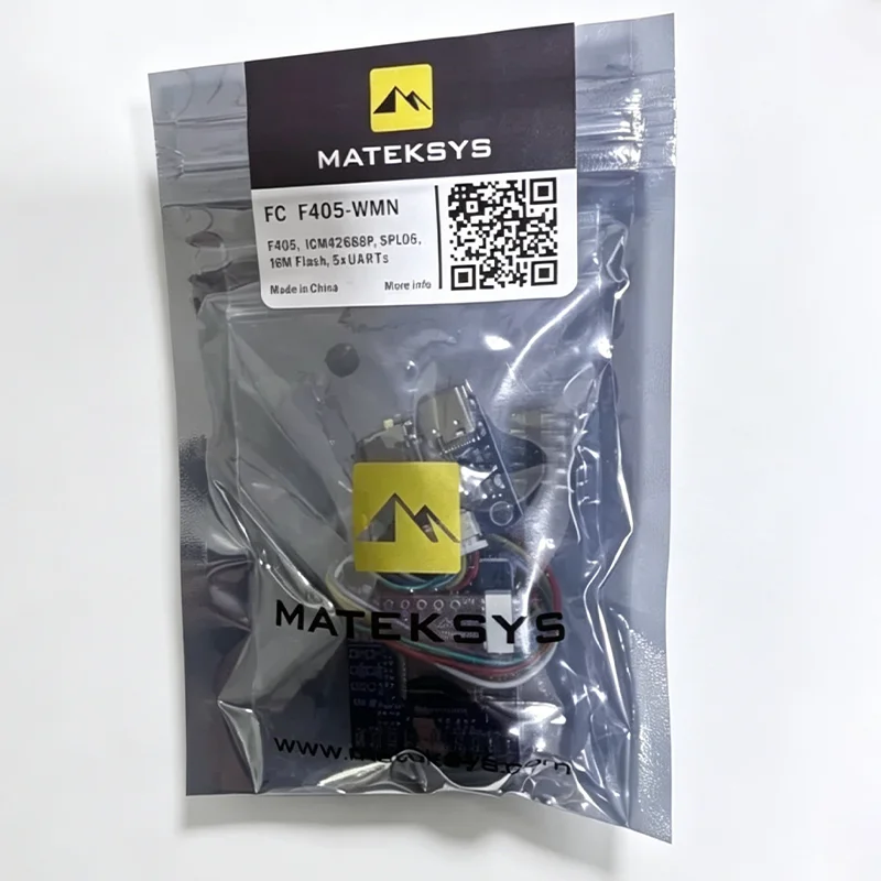 

MATEKSYS F405-WMN Flight Controller MATEK 2~6S LiPo Dual BEC Built-in 16M Flash Barometer Black Box for RC DIY Racing FPV Drones
