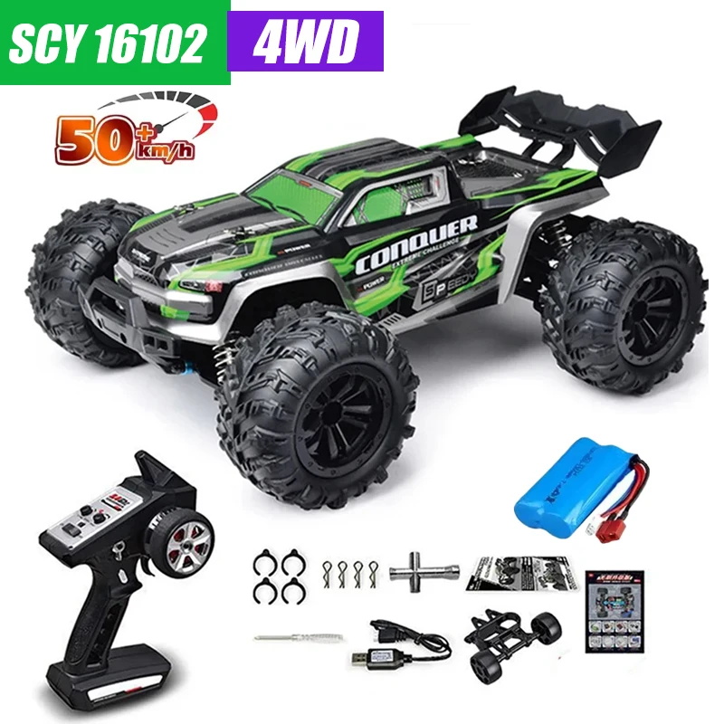 MJX VS RC Car SCY 16101 16102 PRO 4WD 70Km/h 1/16 High Speed Drift Monster Off-road Remote Control Vehicle Electric Crawler image 3