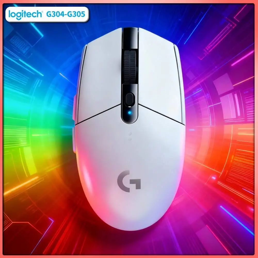 Logitech G305 Gaming Mouse, 12000 DPI HERO Sensor, LIGHTSPEED Wireless, 6 Programmable Buttons, 250h Battery, PC Mac Compatible