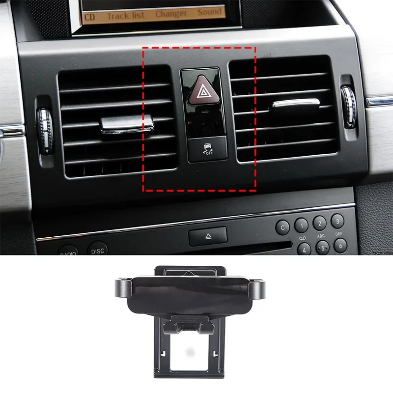 

For Mercedes Benz GLK X204 2008-2015 ABS Black Car Phone Holder GPS Navigation Mobile Bracket Car Accessories