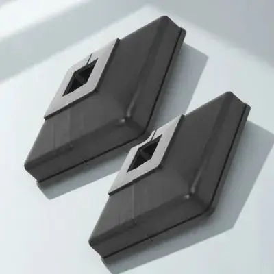 2pcs Plastic Railing Foot Cover Detachable Column Wrap Skirt For Wood Posts Stairs Fences Patios Balcony Decks Split Base Cover