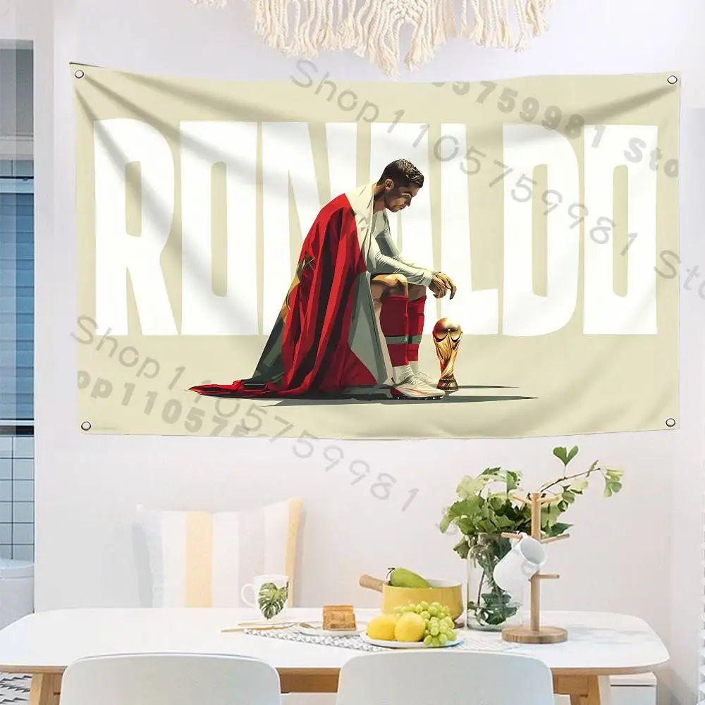 Soccer 7 R-Ronaldo The Best Suitable for camping carnivals music festival party Flag Polyester Digital Printing Banner For Decor