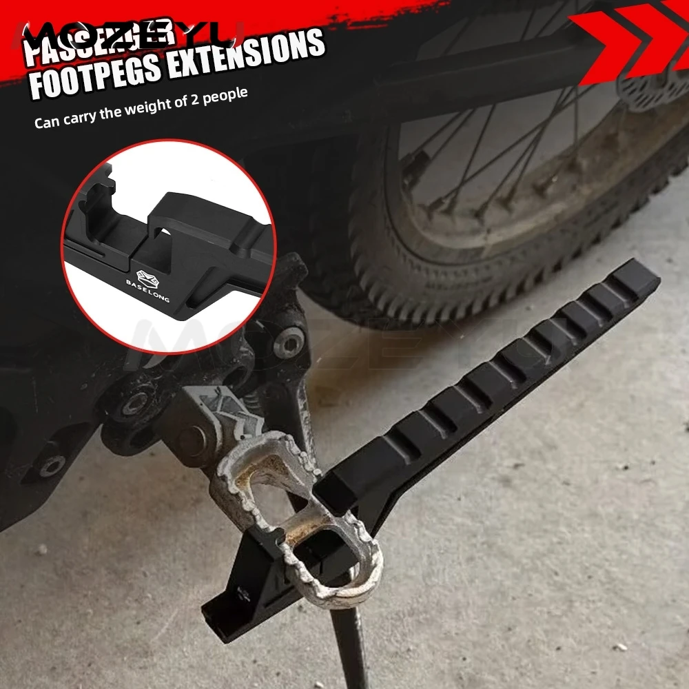 

For KTM 690 SMC SMC-R 690 Enduro R 2007-2024 2025 CNC Aluminium Passenger Footpegs Extensions Adjustable Front Foot Peg Extender