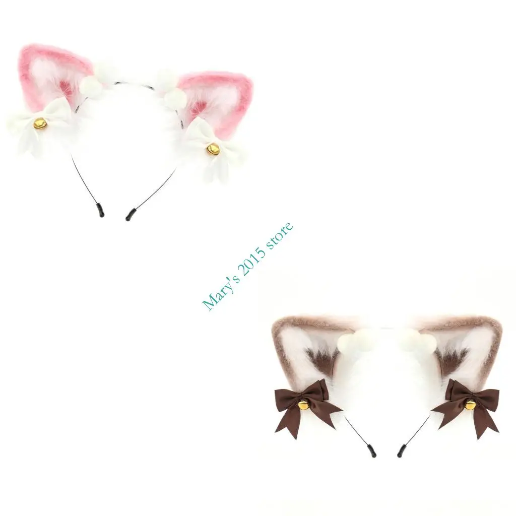 

E15F стильный плюшевый головной убор Sweet Felidae головной убор с ушками надежно удерживается для ежедневного использования для