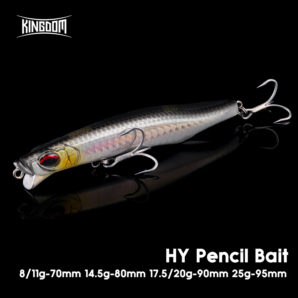 Kingdom Sinking Bleistiftköder, 8 g, 11 g, 14,5 g, 17,5 g, 20 g, 25 g, langer Wurf, Wolfsbarsch, künstlicher Bleistift, harte Wobbeln zum Meeresangeln