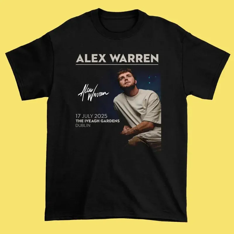 New Alex Äøwarren Tour 2025 Black Cotton All Size S 5Xl T Shirt Hc156