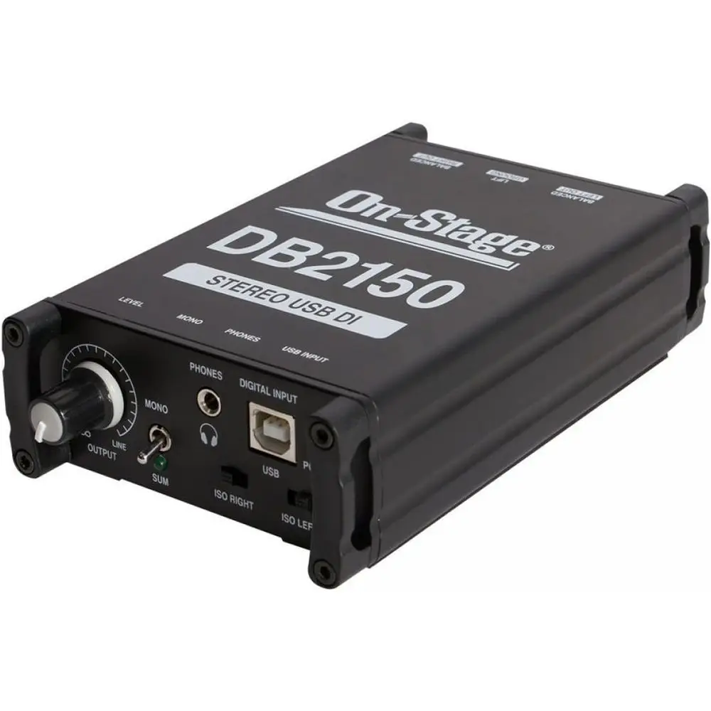 Passive Stereo USB DI Box for Audio Interface