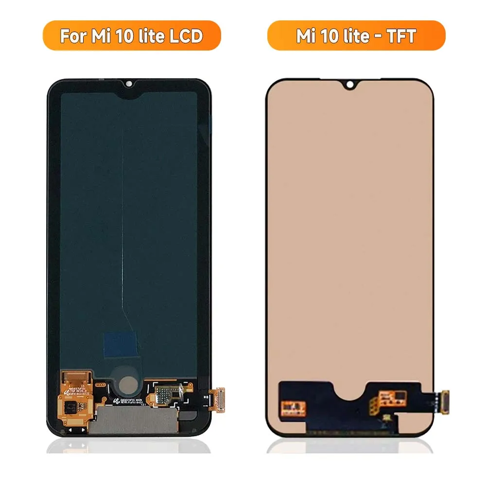 6.57\'\' Mi 10 Lite Display For Xiaomi Mi10 Lite Lcd Display Touch Screen Digitizer Assembly For Mi 10Lite Lcd M2002J9G 5G