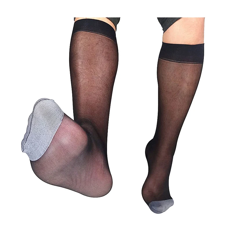 

Новый стиль, мужские формальные платья, носки высокого качества, брендовые тонкие мужские носки Ulta, сексуальные золотые носки, гей-чулки, серебряный носок