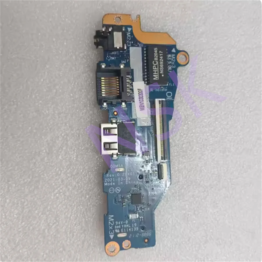 Original  LS-L244P FOR Dell Achievements 3510 3515 USB Small Board Audio Board Switch Board 100% TEST