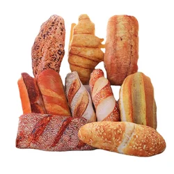 Creative Bread Pillow Plush Toy Donut Croissant Bread Sofa Cushion Seat Back Pillows for Living Room Cat Pillow Chair Cushion