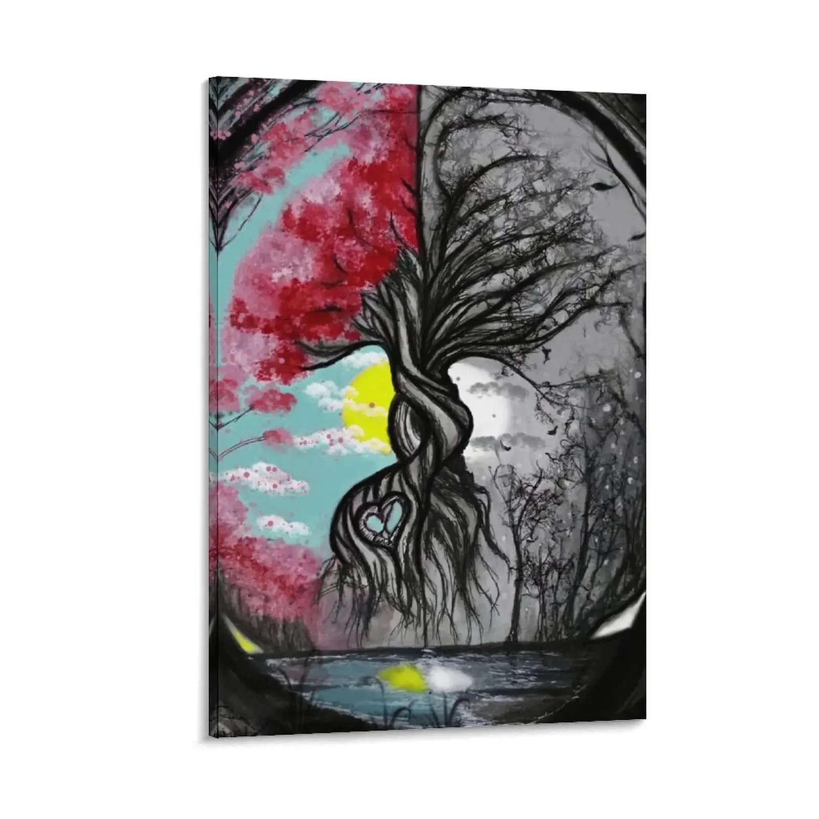 

Tree of Life and Death Canvas Painting anime poster room decoration wall decoration painting wallpapers home decor