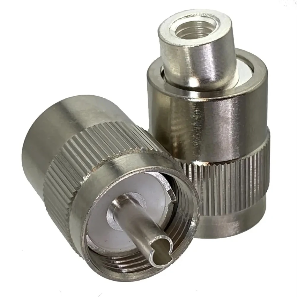 1PC Stecker UHF Stecker PL259 Stecker Lötzinn RG58 RG142 LMR195 RG400 RF Kabel Silber UHF-J-3