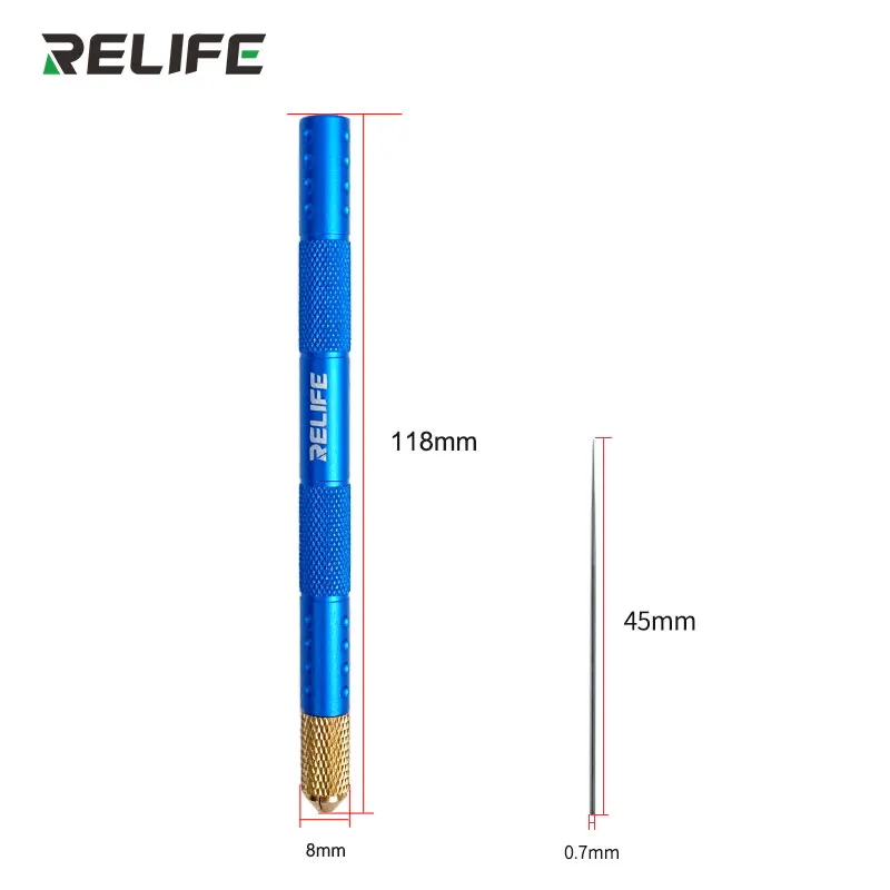 RELIFE TX3 Pregision Chip Pry Needle kit Needle Tip For Precise Solder Control Smooth Polished Tip for mobile phone CPU IC Remov view 5