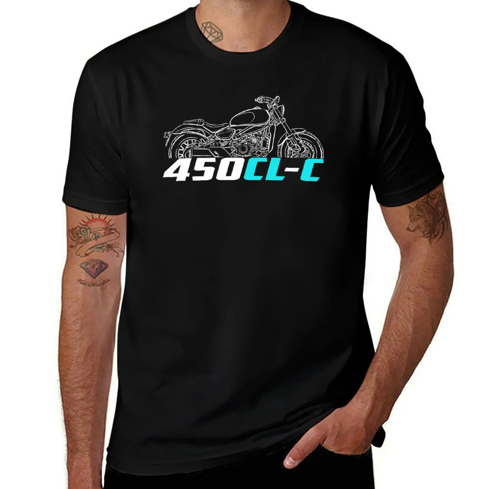 

CFmoto 450CL-C for bikers, Motorcycle T-Shirt man t shirt valentines clothes oversizeds tees mens plain t shirts