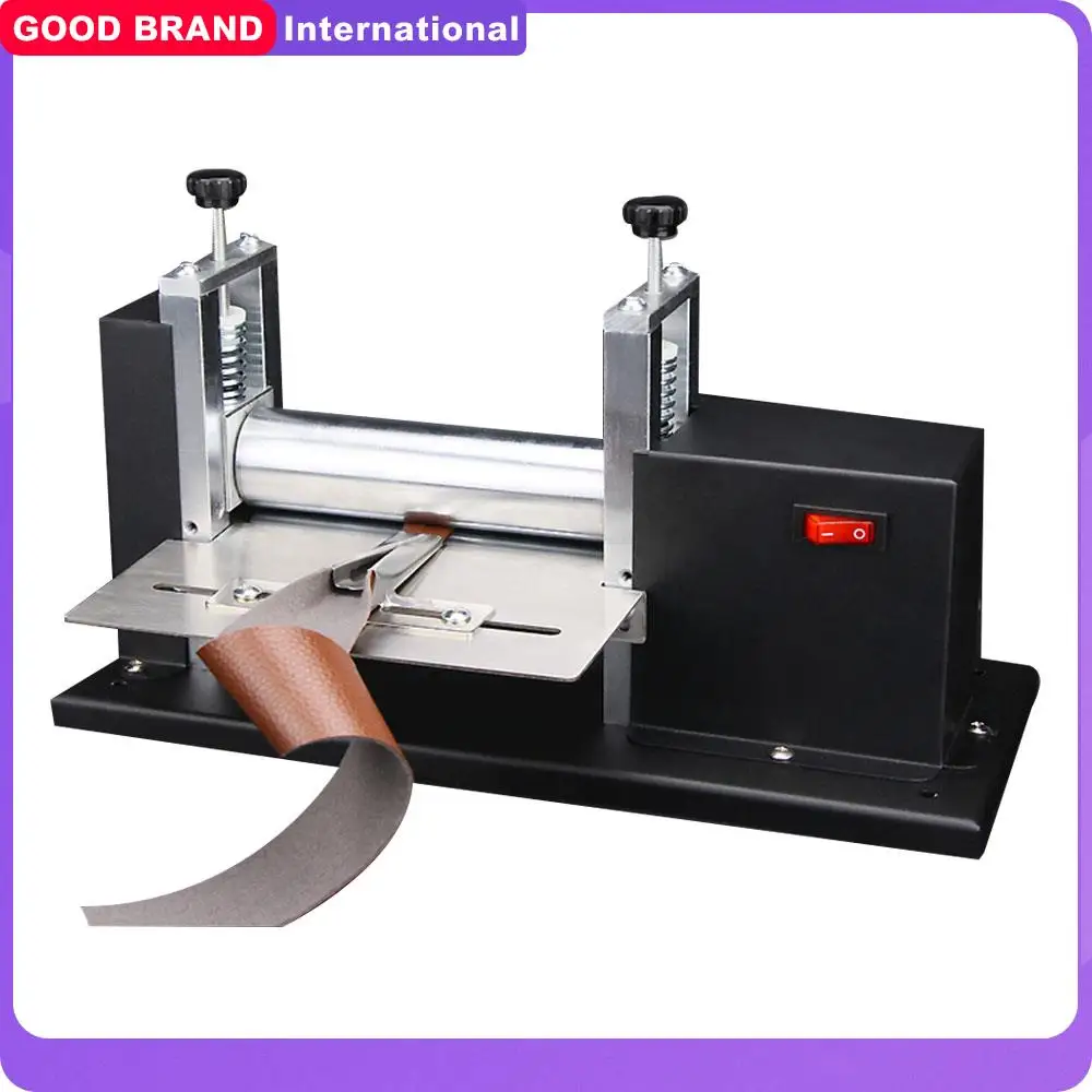 Electric Small Leather Drawing Machine Manual Glue Pulling Shoulder Strap Barrel Press Leather Machine