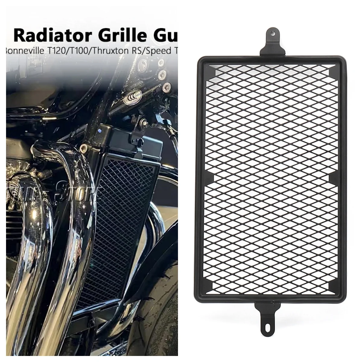 OTILLI Motorcycle Radiator Guard Grille Cover Protector For Triumph Bonneville T120 T100/Speed Twin/Thruxton RS/Street Twin