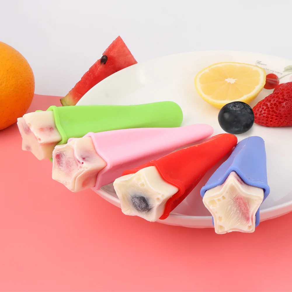 4 Stück Silikon-Eiswürfelformen mit Deckel – wiederverwendbare tragbare Bastelformen für DIY-Eiswürfel, Bastel-Eis am Stiel-Form