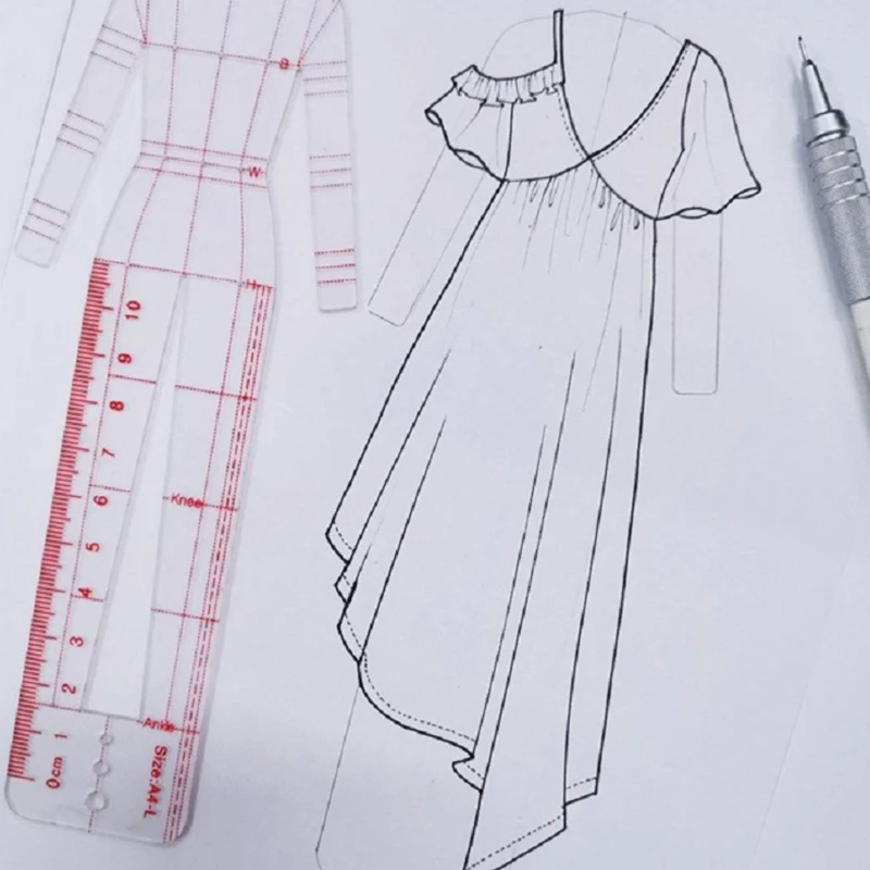 Women Fashion Drawing Ruler Figure Drawing Template For Fashion Design Fashion Illustration Sketch Template Female Sewing Access