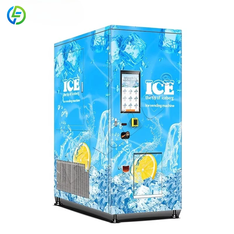 Vending Machine Supplier Screen Ice Vending Machine for Optimal Ice Making Ice Vending Machine for Business FL Customized