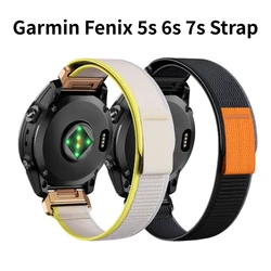 20mm Soft Nylon Quick Release Strap For Garmin Fenix5s 5sPlus 6 6sPro 7s 7sPro Instinct 2s Easy Fit Watch Band Bracelet