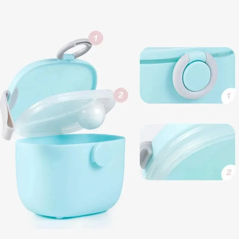 Baby Milk Powder Box Portable Baby Food Storage Box Essential Cereal Infant Milk Powder Case Toddler Snacks Container