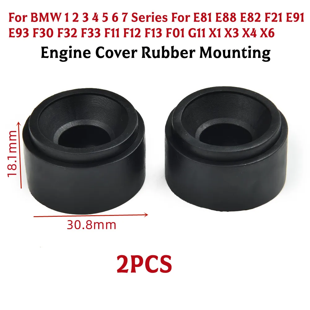 2pcs For Bmw 1 2 3 4 5 6 7 Series X3 X4 X6 E81 E88 F20 F21 F22 E90 E91 E92 E93 F30 F31 F34 Car Engine Cover Rubber Mounting